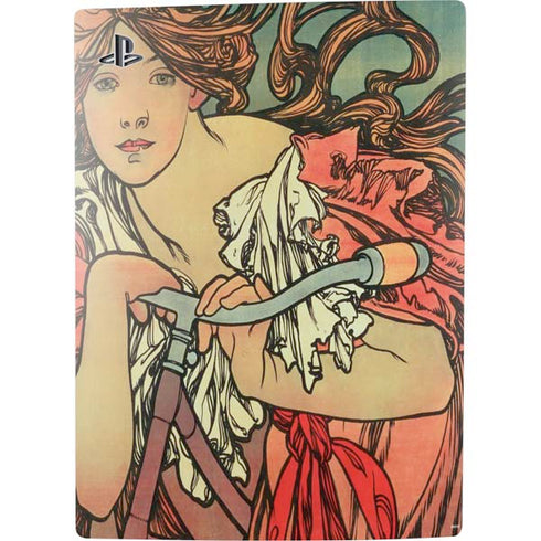 Alphonse Mucha Cycles Perfecta PS5 Digital Edition Console Skin